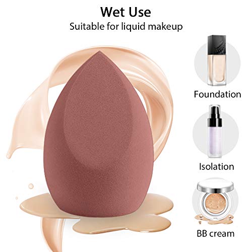 BAIMEI Makeup Sponge Set 2 Pcs Makeup Sponges & 2 Storage Boxes, Soft Blending beauty sponge, Application Tools for Liquid, Cream and Powder