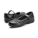 Hawkwell School Uniform Mary Jane Flat (Toddler/Little Kid),Black PU,9 M US
