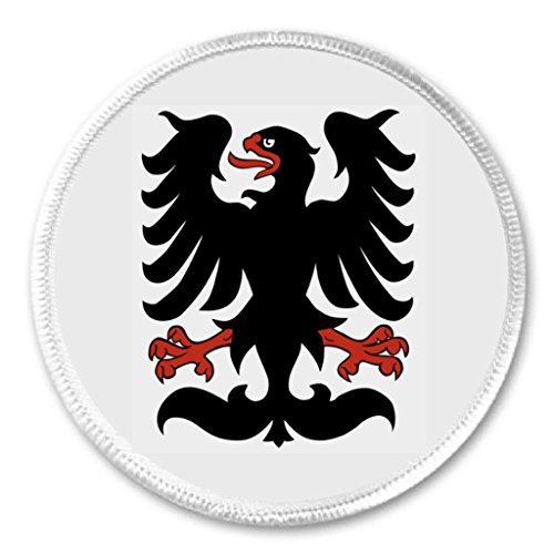 Stylized Eagle Bird with Curled Feathers 3" Sew On Patch