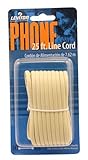 Leviton C2413-25I 25-Feet Flatwire Modular Phone Line Cord with Modular Plugs, Ivory, Office Central