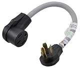 AC WORKS Electric Vehicle Charging Adapter for Tesla Use (10-30 3-Prong Dryer to Tesla)