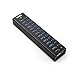 Anker AH241 USB 3.0 Aluminum 13-Port Hub + 5V 2.1A Smart Charging Port with 12V 5A Power Adapter