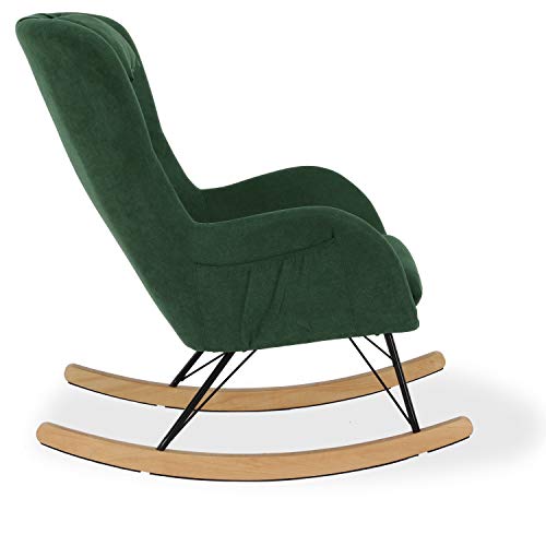 Baby Relax Cranbrook Rocker Chair with Storage Pockets, Green - Thumbnail 2