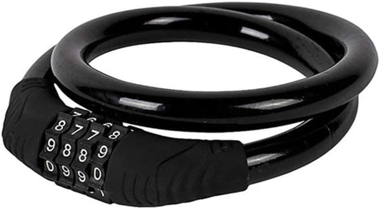 4-Digit Combination Bicycle Lock 65cm for High Security for Bicycles, Mountain Bike, Scooter, E-Bike and Other Outdoor Accessories