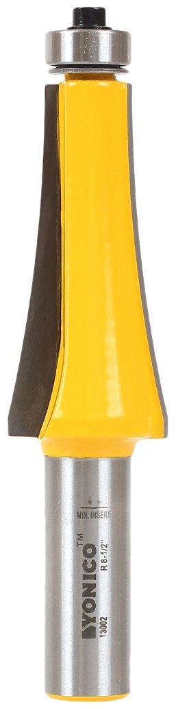 Yonico 13002 8-1/2-Inch Radius Guitar Finger Board Radiusing Router Bit 1/2-Inch Shank