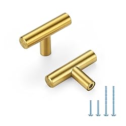 HOME EDIT Brushed Brass Cabinet Handles Single Hole