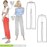 Style Arc Sewing Pattern - Cheryl Stretch Woven Pant (Sizes 04-16)
