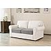 CHUN YI 2PC Stretch Couch Cushion Covers, Sofa Seat Slipcovers Suitable for Armchair Loveseat Sofa with Spandex Jacquard Fabric(2pc,Light Gray)