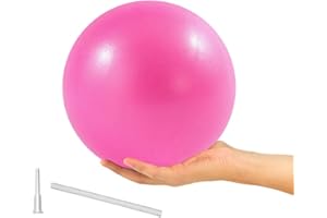 ElwynnLane 9 Inch Exercise Pilates Ball Mini Exercise Barre Ball for Yoga,Stability Exercise Training Gym Anti Burst and Slip Resistant Balls Physical Therapy Improves Balance, Core Strength