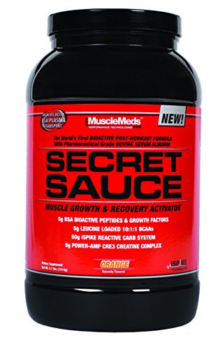 MuscleMeds Secret Sauce Post-Workout Muscle Growth and Recovery Activator, Orange, 3.1 Pound MuscleMeds Secret Sauce Post-Workout Muscle Growth and Recovery Activator, Orange, 3.1 Pound