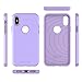BENTOBEN Phone Case Compatible with iPhone Xs Case Protective Slim Shockproof Hard PC Flexible TPU Rugged Phone Cases for Girls Women, Purple/Lavender