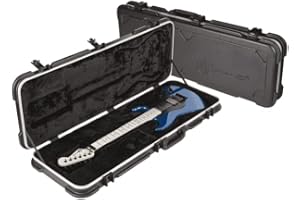 Charvel Standard Molded Hardshell Case with Rugged ABS Exterior Shell (Black)