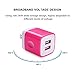 FiveBox 2.1A Dual Port USB Wall Charger Box Cube Charging Base Block Plug With 2-Pack 6ft USB Type C Charger Cable Cord For Samsung Galaxy S9 S8 Plus, Google Pixel 2, LG G5 G6, Huawei P10, Nexus 6P 5X