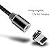 QIAOLI iPhone Magnetic Charger Cable Android Magnetic Charger Cable Type C Magnetic Charger Cable 3 in 1 with Round Connector Universal for iPhone Sumsung LG HTC Blackberry