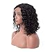 V SHOW Short Curly Bob Water Wave Lace Front Wigs Human Hair Wigs for Black Women Deep Wave Wet and Wavy Human Hair Wigs Pre Plucked with Baby Hair(150% Density 12”)