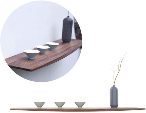 XDD Schwimmendes Regal Aus Massivem Holz Aus Schwarzem Walnussholz, EIN