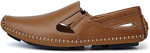 Noblespirit Men's Driving Shoes Leather Fashion Slipper Casual Slip On Loafers Shoes NSLFS9632-RB42