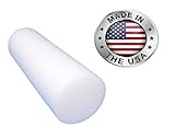 Foam Roller, HealthyLifeStyle! White Foam Roller - Proudly Manufactured in the U.S.A. - Backed with 1 Year Warranty