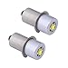 JOMITOP 2 Pack P13.5S LED Replacement Bulbs DC 3W 4-12V LED Upgrade Bulb for Maglight Flashlight on 3 4 5 6 Cell Lantern Torch