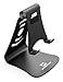 Adjustable Cell Phone Stand, iPhone Stand, Pasonomi Smartphone Cradle, Dock, Holder for iPhone 8 X 7 6 6s Plus 5 5s 5c Samsung Galaxy S8 S7 S6 Note 5 Note 8 Charging Stand (Black)