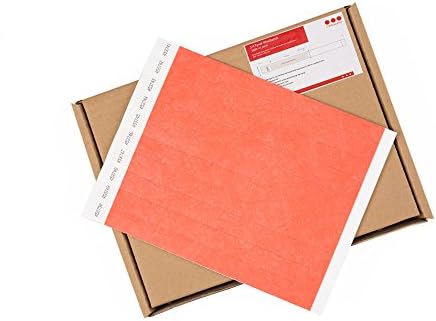 Cintapunto® Tyvek Wristbands Tyvek Wristbands Tyvek Festival Wristbands Tyvek Wristbands (Neon Red) Pack of 1000