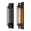 Ourleeme Corridor Wandlamp, vintage, industriële lamp, vintage, retro stijl, smeedijzer E26/E27 (zonder lampen) (1 stuk)