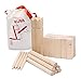 Aftergen Kubb Viking Chess Lawn Game All Wood Back Yard Games Deluxe Kubb Game Premium Set Beach Games Regulation Size (Casual)