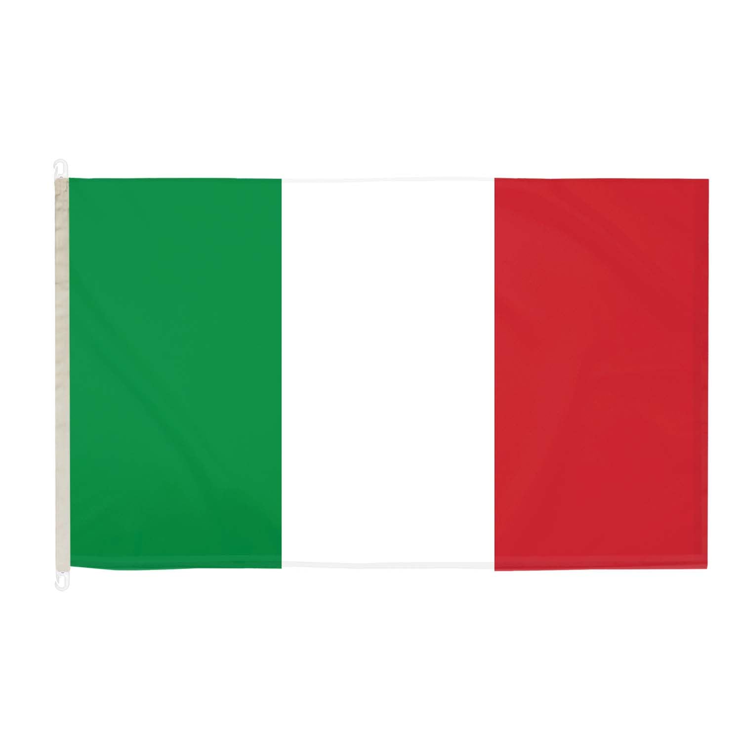 DuraFlag Italy 5ft x 3ft with Clips/Hooks - Premium Quality 5x3 Italian Flags