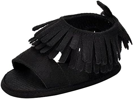 infant girl black sandals