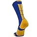 TCK Baseline 3.0 Athletic Crew Socks (Royal/Gold, Small) - Royal/Gold,Small