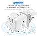 TESSAN Type E F Plug Adapter, France Germany Power Adapter with 2 USB 3 American Outlets, Schuko European Travel Plug Adaptor for US to Europe German Frence Iceland Spain Russia Poland EU