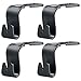 AULLY PARK Car Back Seat Headrest Hanger Holder Hooks for Bag Purse (Black - Set of 4)