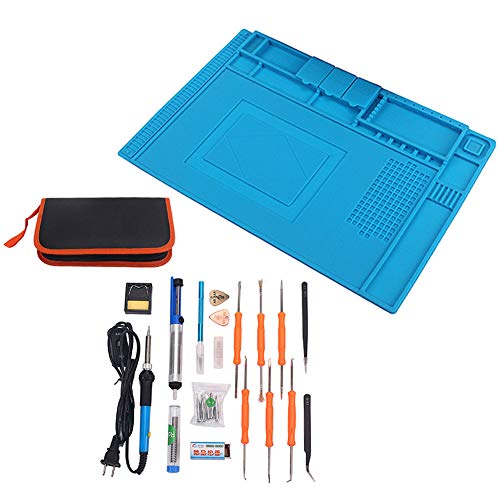 Namever 60W 110V Adjustable Soldering Iron Insulation Pad Tool Kit Musical Instrument Repair