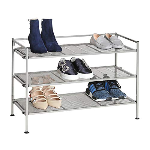 Seville Classics Multi Level Shoe Rack Sturdy Freestanding Shelf for