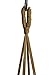 4 Legs Macrame Nylon Rope Plant Holders with Wood Bead Decoration,Coffee Color, 25-inches and 10 Inches Tail Tassel (Without The Pot and Plant)