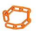 BIS Plastic Chain Links in Orange - 2 Inch x 125 Feet - Orange Chain for Crowd Control, Halloween Chains, Prop Chains