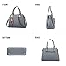 Womens Purses and Handbags Ladies Designer Satchel Tote Bag Shoulder Bags, Gray