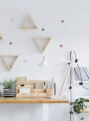 MILUKA Triangle Wall Stickers for Bedrooms Living Room, Pink - Image 4