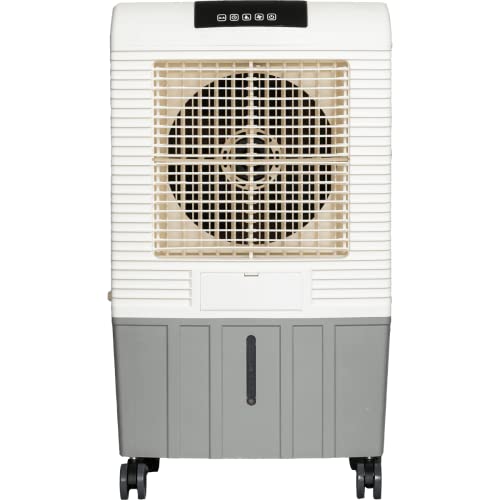 Hessaire MC26A Portable Evaporative Cooler, Humidifier, 2100 Cubic FPM, Cools 700 Sq. Ft., 2.5 GPH, White. For Garages, Shops, Patios, Pools, Workshops, Includes Remote Control for Ease of Operation