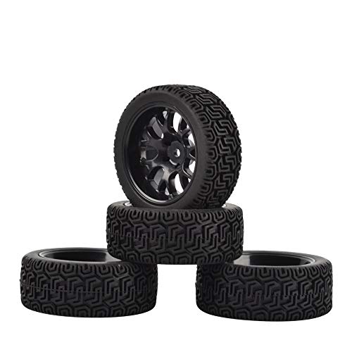 LAFEINA 1/10 Rally Car Wheel Tire 1/10 RC On Road Car Traxxas HSP Tamiya HPI Kyosho RC Car