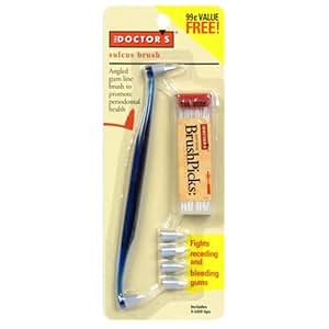 Amazon.com : The Doctor’s Sulcus Brush, 1 brush (Pack of 6) Colors May