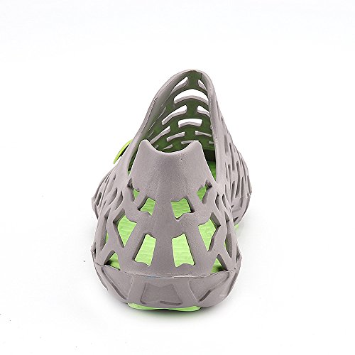Clearance! Mens Womens Garden Clogs Summer Beach Sandals Breathable Hollow Out Quick-Dry Shower Water Shoes (Gray, US:7)