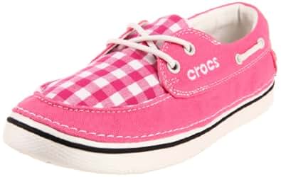 Amazon.com | Crocs Women's Hover Gingham Boat Shoe, Hot ...