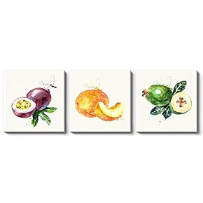 NWT Canvas Wall Art Plants and Fruits Painting...