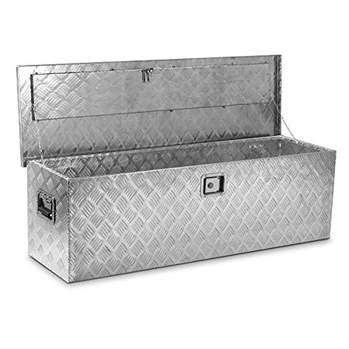 STKUSA Stark Premium 48-Inch Aluminum Truck Underbody Flatbox Pickup Tool Box RV ATV Trailer Tool Storage Lock with Keys - Thumbnail 2