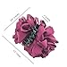 4 Counts Silk Flower Bow Large Girls' Hair Claw Jaw Clips For Women Hair clamps