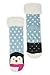 Women's Faux Fur Fuzzy Winter Animal Socks with Grippers -Penguin