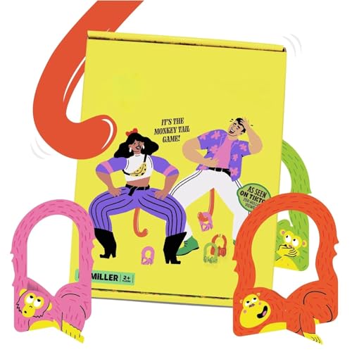 It'S Bananas!, Monkey Tail Game, Funny, Fun Party & Family Game For Kids, Kids, Teens & Adults, The Ultimate Family Game Night, Board Game 2 To 10 Players, Parties Family Game For Hen Do (A, A)