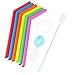 Housavvy 10 Oz Kids Stainless Steel Cups with Straws and Lids,Insulated Spill Proof Toddler Cups with Handle,Fun Kids Smoothie Tumblers BPA Free Baby Sippy Cups for Toddlers Easy Cleaning