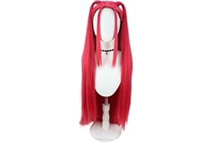 JingDan Demon Hunters Costume Wig for Mira,Pop Animated Characters Wigs Long Straight Hair Wig for Women,Red